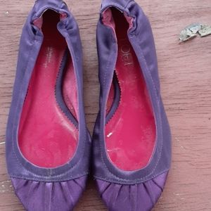 Ann Taylor Loft Purple Flats Size 5